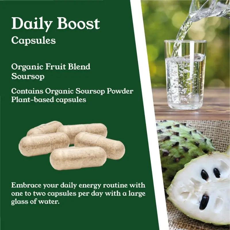 NTURE 1000mg Soursop Capsules - 60 Caps - Nootropics & Supplements