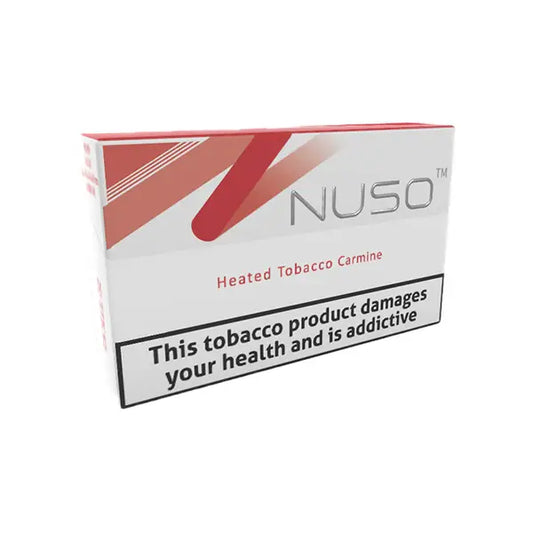 NUSO Heated Tobacco Sticks Strength 2 - 20 Sticks - Carmine Tobacco - Smoking Products