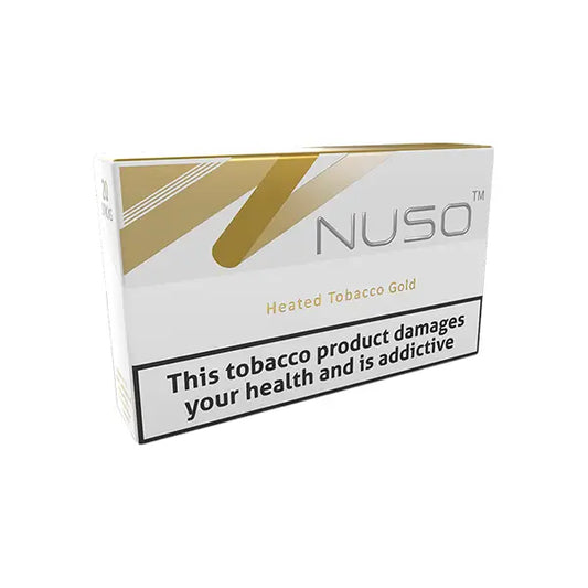 NUSO Heated Tobacco Sticks Strength 5 - 20 Sticks - Gold Tobacco - Smoking Products