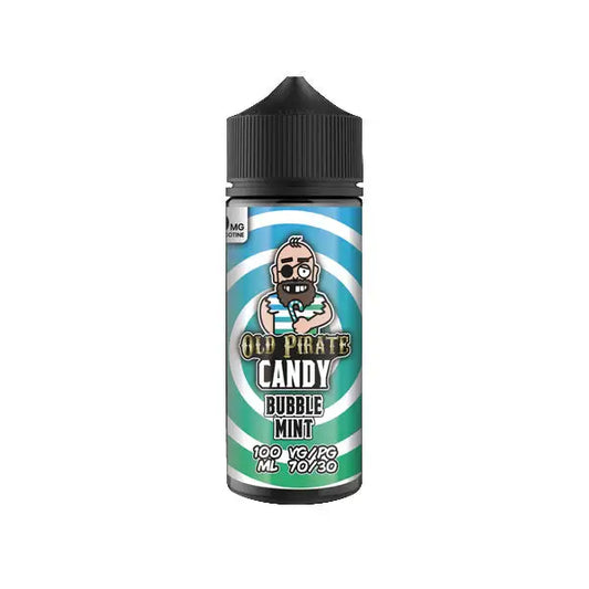 Old Pirate Candy 100ml Shortfill 0mg (70VG/30PG) - Bubble Mint - Vaping Products