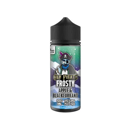 Old Pirate Frosty 100ml Shortfill 0mg (70VG/30PG) - Apple & Blackcurrent - Vaping Products