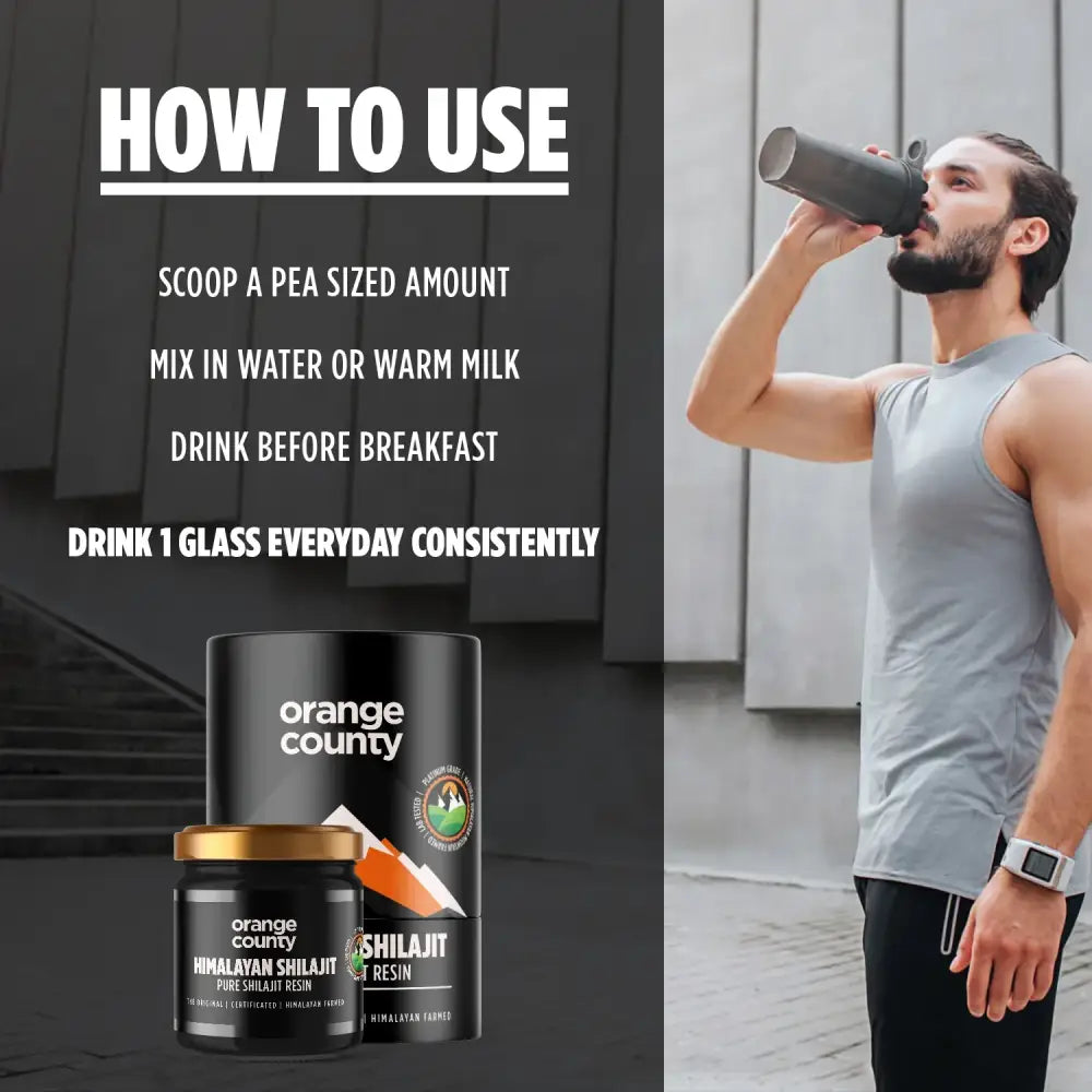 Orange County 100% Pure Organic Himalayan Shilajit Resin Fulvic Acid Lab Tested - 50g - Nootropics & Supplements