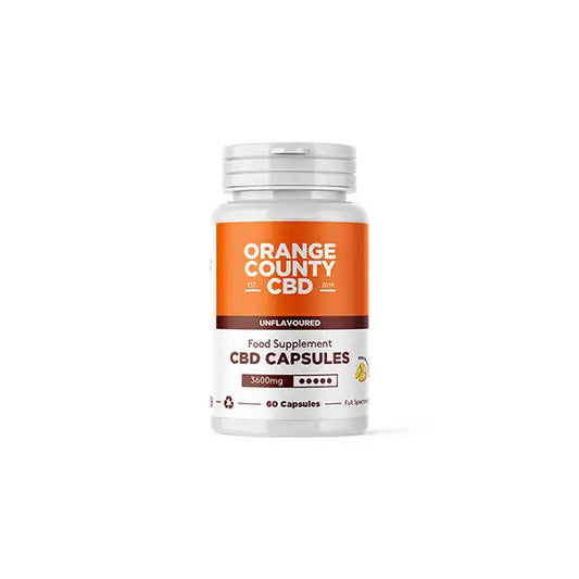 Orange County 3600mg Full Spectrum CBD Capsules - 60 Caps - CBD Products