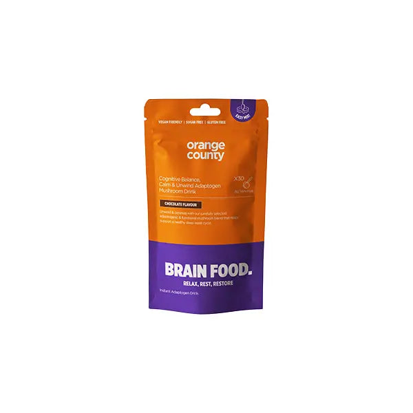 Orange County 90000mg BRAIN FOOD Calm & Unwind Chocolate Flavour Powder - 240g - Nootropics & Supplements