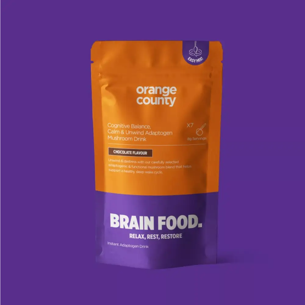Orange County 90000mg BRAIN FOOD Calm & Unwind Chocolate Flavour Powder - 240g - Nootropics & Supplements