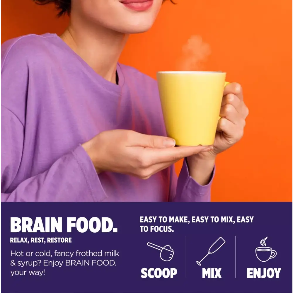 Orange County 90000mg BRAIN FOOD Calm & Unwind Chocolate Flavour Powder - 240g - Nootropics & Supplements