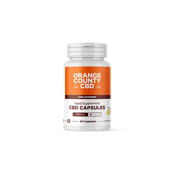 Orange County 900mg Full Spectrum CBD Capsules - 60 Caps - CBD Products
