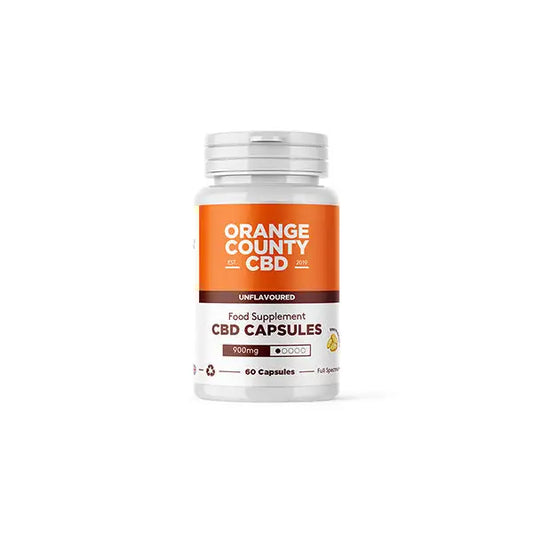 Orange County 900mg Full Spectrum CBD Capsules - 60 Caps - CBD Products