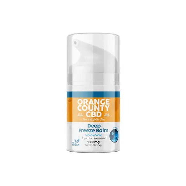 Orange County CBD 1000mg Deep Freeze Muscle Balm 50ml:: Short Dated Stock:: - CBD Products