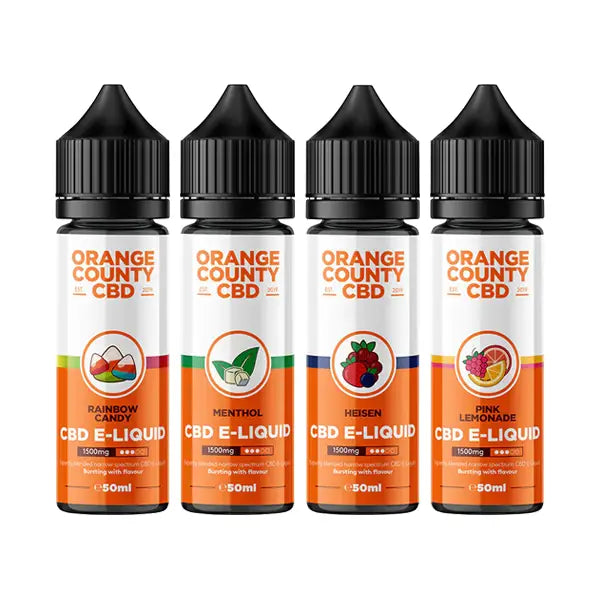 Orange County CBD 1500mg Broad Spectrum CBD E-liquid 50ml (60VG/40PG) - CBD Products