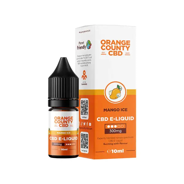 Orange County CBD 300mg Broad Spectrum CBD E-liquid 10ml (50VG/50PG) - CBD Products