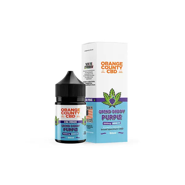 Orange County CBD Cali Range 1500mg CBD 50ml E liquid (60VG/40PG) CBD Products