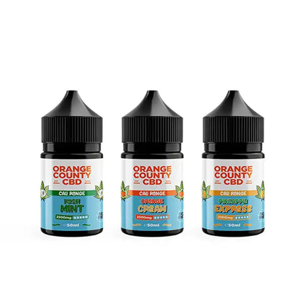 Orange County CBD Cali Range 1500mg CBD 50ml E-liquid (60VG/40PG) - CBD Products