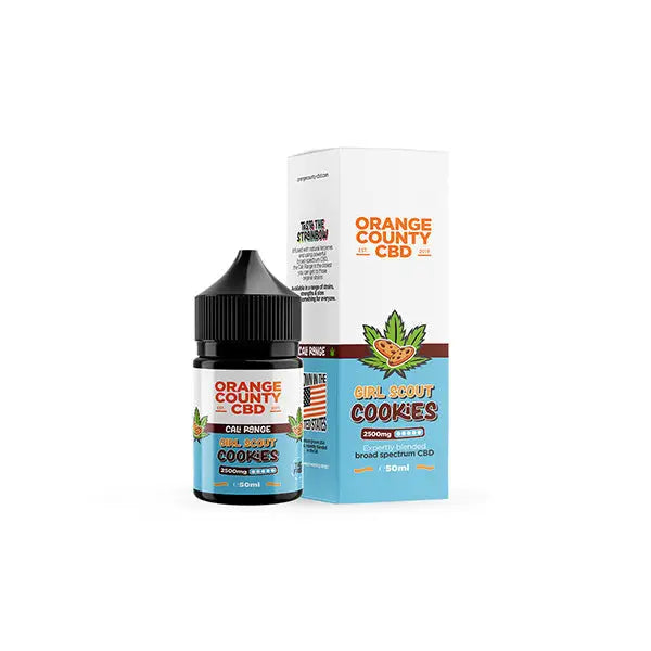 Orange County CBD Cali Range 2500mg CBD 50ml E-liquid (60VG/40PG) - Girl Scout Cookies - CBD Products