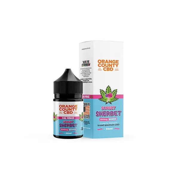 Orange County CBD Cali Range 2500mg CBD 50ml E-liquid (60VG/40PG) - CBD Products