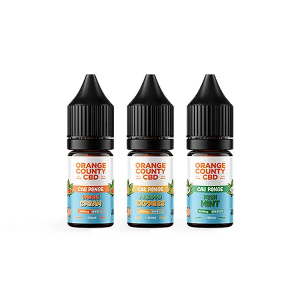Orange County CBD Cali Range 300mg CBD 10ml E-liquid (60VG/40PG) - CBD Products