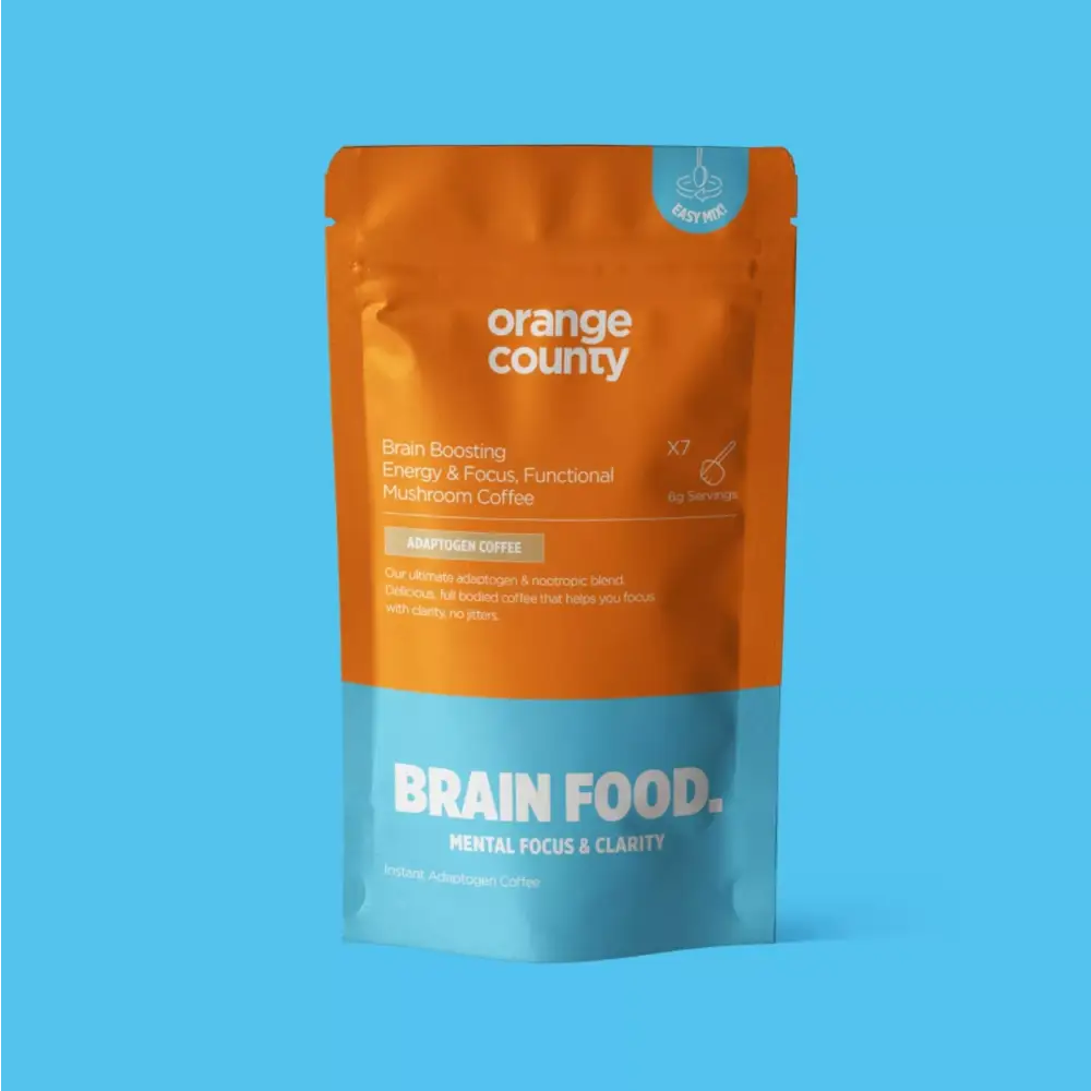 Orange County Focus & Energy Brain Food Mushroom Coffee Supplement (Sample Size) 42g - Nootropics & Supplements