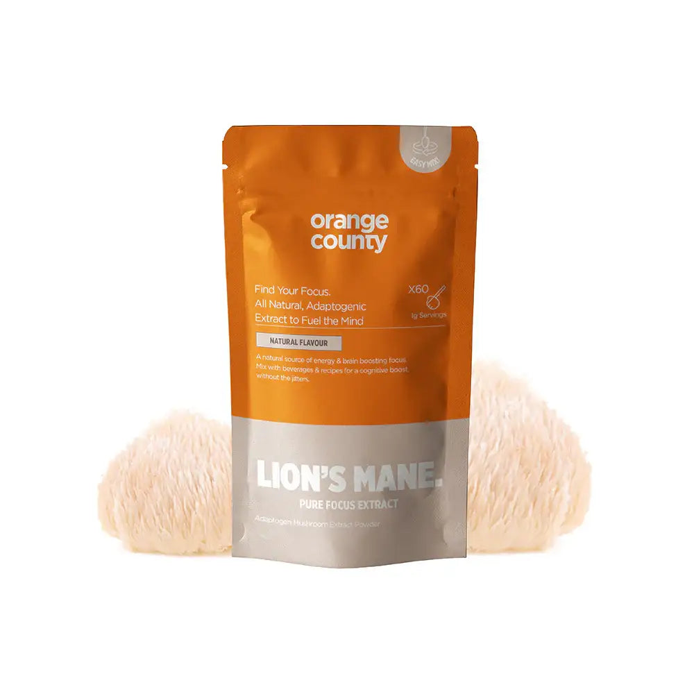 Orange County Organic Pure Lion’s Mane Extract Powder Max Strength 240000mg - Nootropics & Supplements