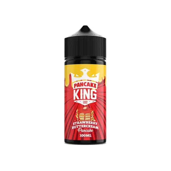 Pancake King 100ml Shortfill 0mg (70VG/30PG) - Strawberry Buttercream Pancake - Vaping Products