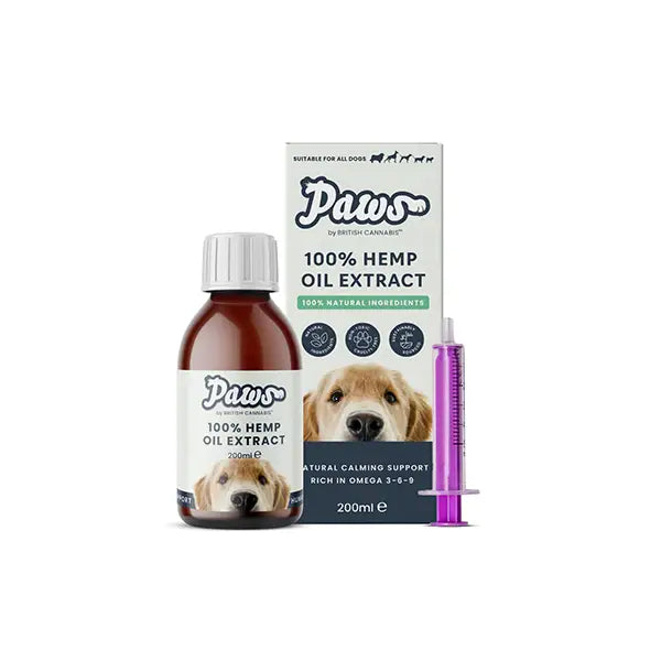 Paws 100% Hemp Oil Extract For Dogs - 200ml - CBD Products