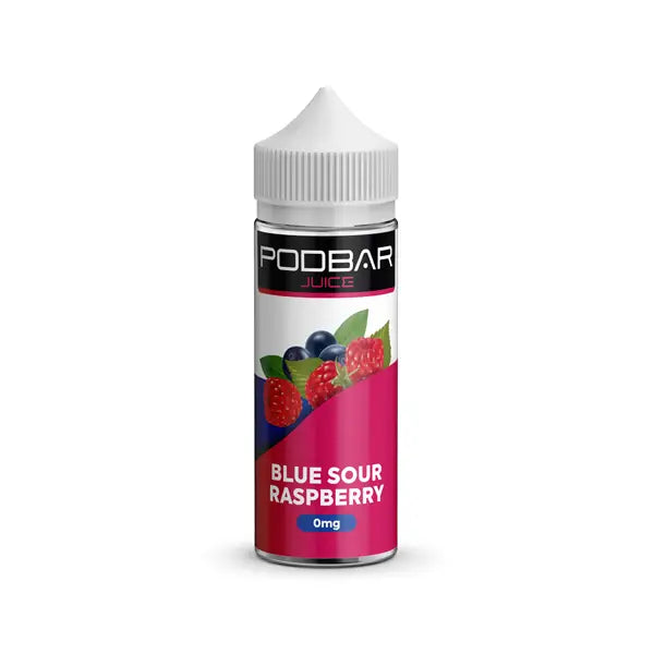 Podbar Juice by Kingston 100ml Shortfill 0mg (50VG/50PG) - Blue Sour Raspberry - Vaping Products