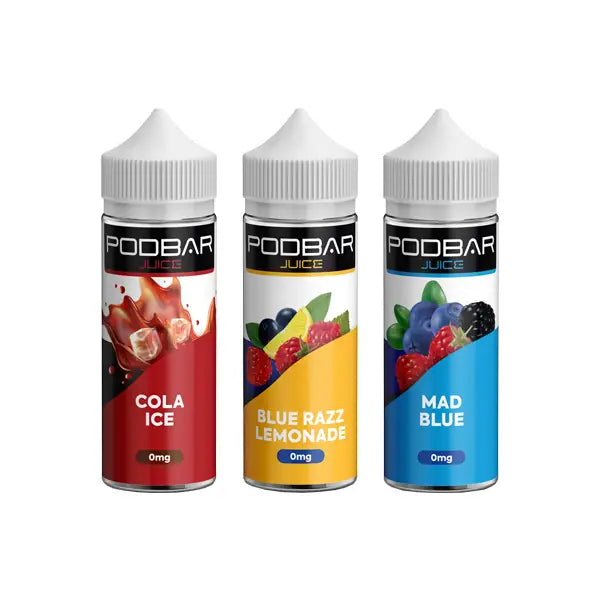 Podbar Juice by Kingston 100ml Shortfill 0mg (50VG/50PG) - Vaping Products