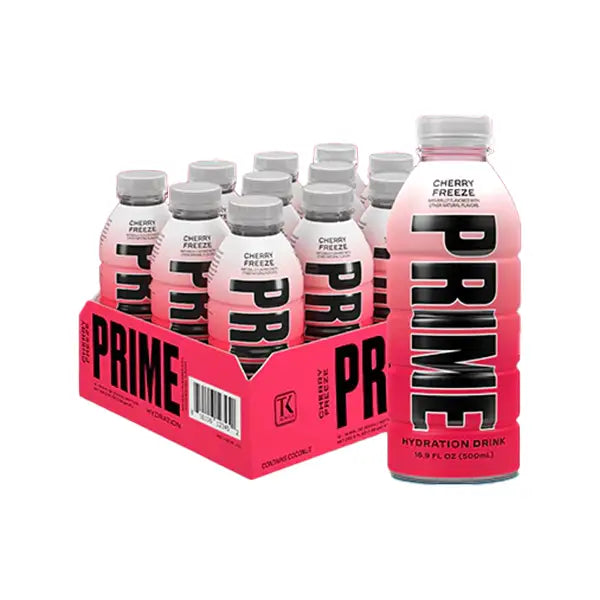 PRIME Hydration USA Cherry Freeze Sports Drink 500ml - Past Best Before date - Single - American Confectionary
