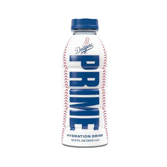 PRIME Hydration USA Dodgers Limited Edition Sports Drink 500ml - Past Best Before date - Single - American Confectionary