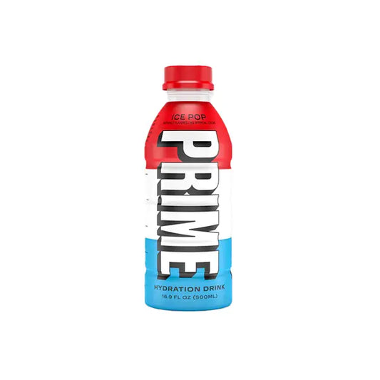 PRIME Hydration USA Ice Pop Sports Drink 500ml- Past Best Before date - 1 x 500ml - American Confectionary