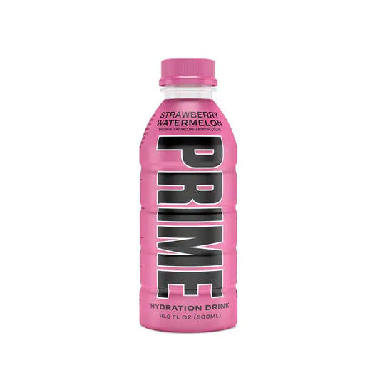 PRIME Hydration USA Strawberry Watermelon Sports Drink 500ml - Past Best Before Date - 1 x 500ml - American