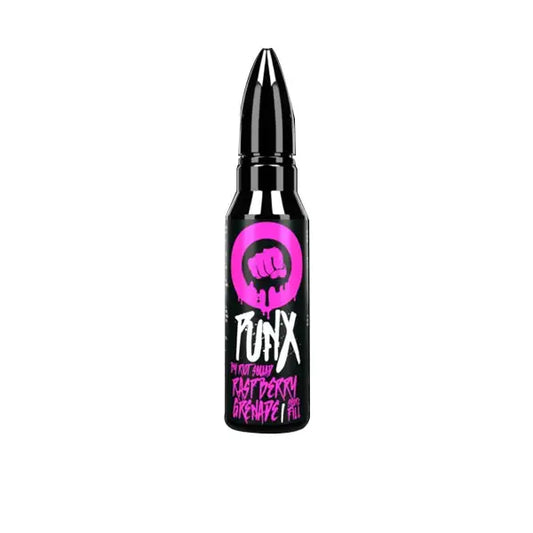 Punx By Riot Squad 0mg 50ml Shortfill (70VG/30PG) - Raspberry Grenade - Vaping Products