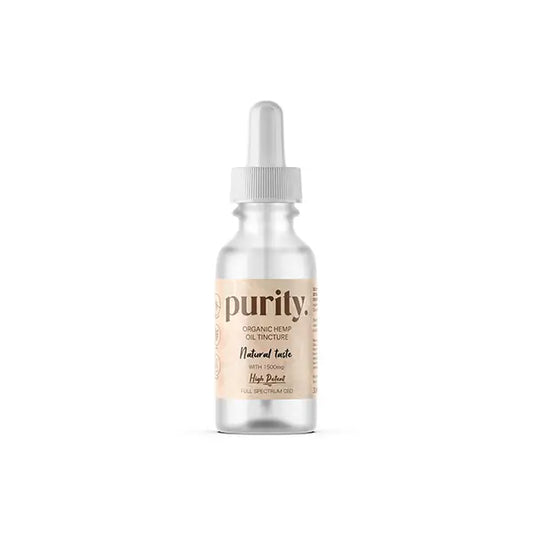Purity 1500mg Full-Spectrum High Potency CBD Hemp Oil 30ml - Natural - CBD Products