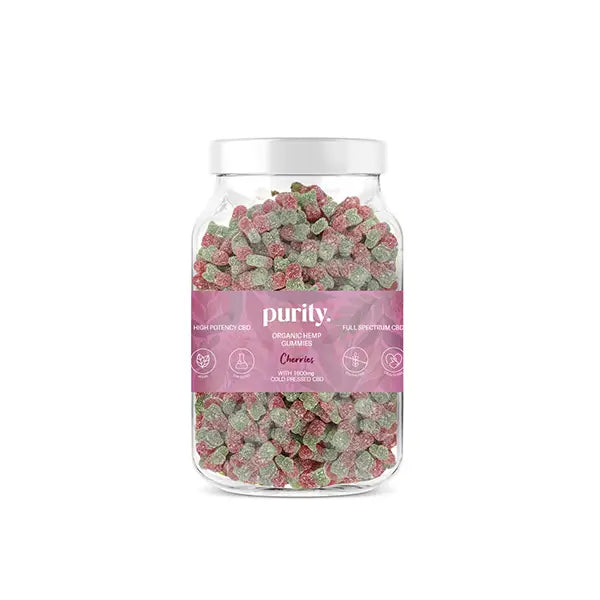 Purity 1600mg Full-Spectrum CBD Vegan Gummies 400g - CBD Products