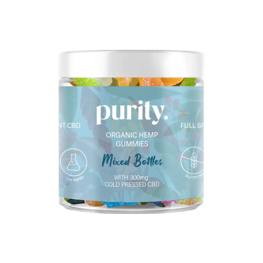 Purity 300mg Full-Spectrum CBD Vegan Gummies 150g - Mixed Bottles - CBD Products