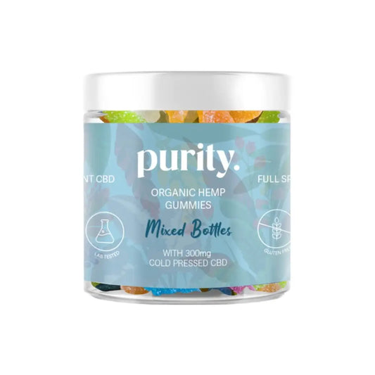 Purity 300mg Full-Spectrum CBD Vegan Gummies 150g - Mixed Bottles - CBD Products