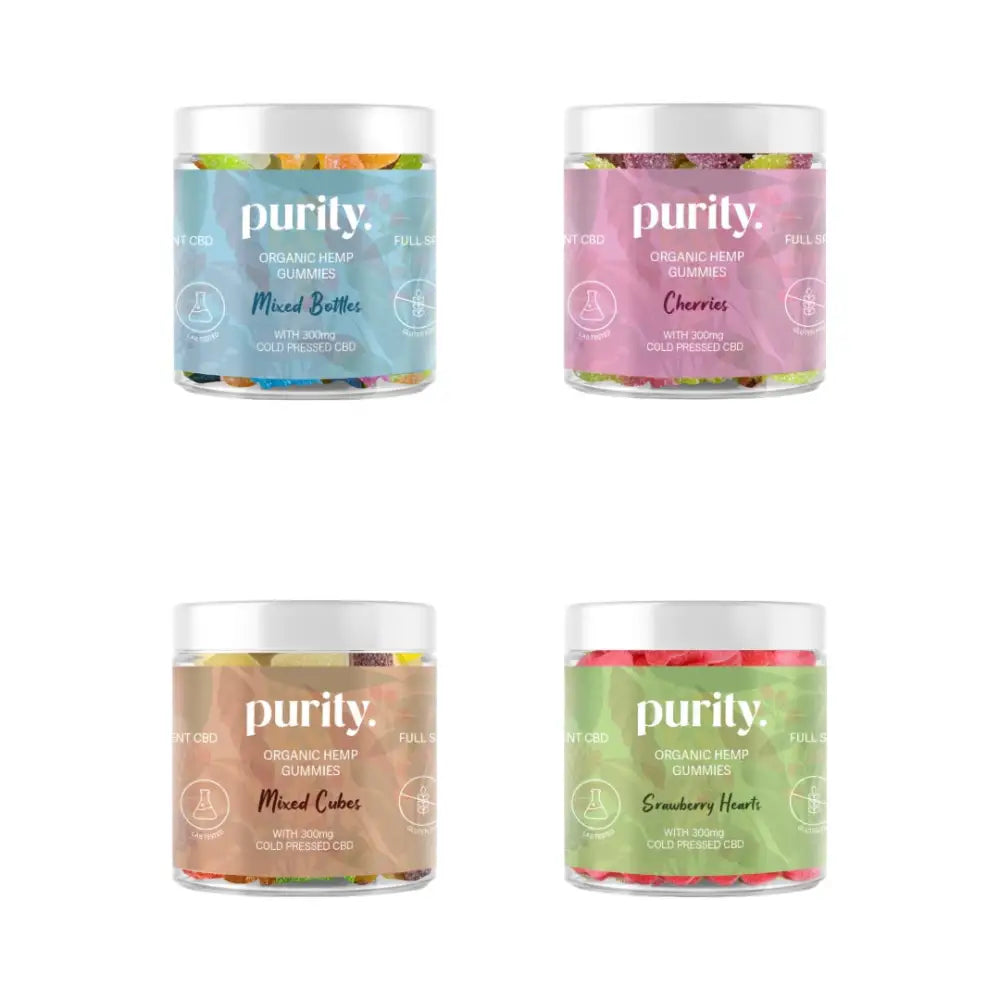 Purity 300mg Full-Spectrum CBD Vegan Gummies 150g - CBD Products