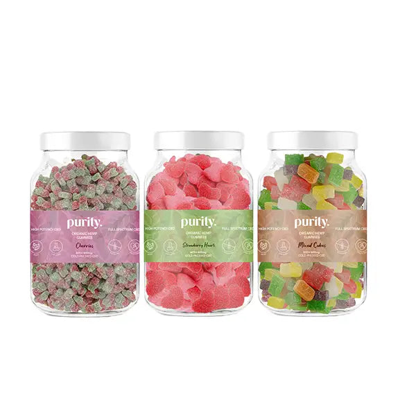 Purity 600mg Full-Spectrum CBD Vegan Gummies 400g - CBD Products