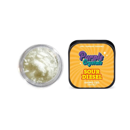 Purple Crystals by Purple Dank 1000mg CBD Crystals - Sour Diesel (BUY 1 GET 1 FREE) - 0.5g - CBD Products