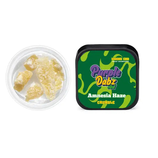 Purple Dabz by Purple Dank 1000mg CBD Crumble - Amnesia Haze (BUY 1 GET 1 FREE) - 0.5g - CBD Products