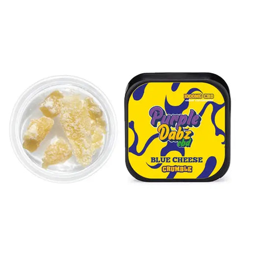 Purple Dabz by Purple Dank 1000mg CBD Crumble - Blue Cheese (BUY 1 GET 1 FREE) - 0.5g - CBD Products
