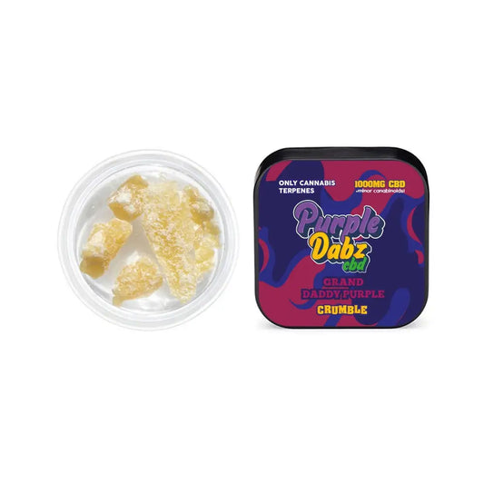 Purple Dabz by Purple Dank 1000mg CBD Crumble - Grand Daddy Purple (BUY 1 GET 1 FREE) - 0.5g - CBD Products