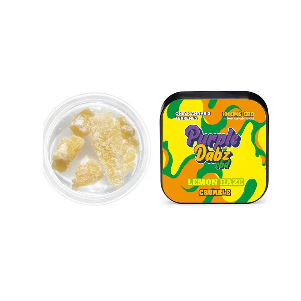 Purple Dabz by Purple Dank 1000mg CBD Crumble - Lemon Haze (BUY 1 GET 1 FREE) - 0.5g - CBD Products