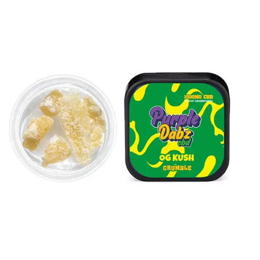 Purple Dabz by Purple Dank 1000mg CBD Crumble - OG Kush (BUY 1 GET 1 FREE) - 0.5g - CBD Products