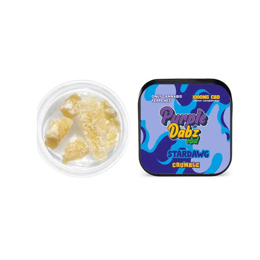 Purple Dabz by Purple Dank 1000mg CBD Crumble - Strawdawg (BUY 1 GET 1 FREE) - 0.5g - CBD Products