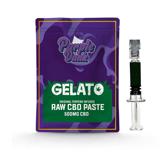 Purple Dank 1000mg CBD Raw Paste with Natural Terpenes - Gelato (BUY 1 GET 1 FREE) - 0.5g - CBD Products