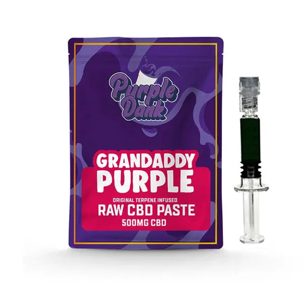 Purple Dank 1000mg CBD Raw Paste with Natural Terpenes - Grandaddy Purple (BUY 1 GET 1 FREE) - 0.5g - CBD Products