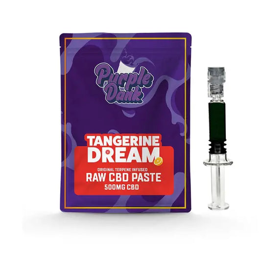 Purple Dank 1000mg CBD Raw Paste with Natural Terpenes - Tangerine Dream (BUY 1 GET 1 FREE) - 0.5g - CBD Products
