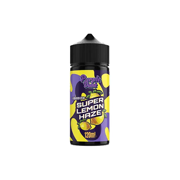E-liquid bottle with Lemon Haze flavor in Purple Dank Wax Resin Liquidizer 100ml