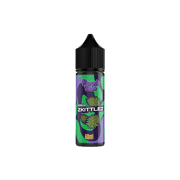 E-liquid bottle with cannabis design for Purple Dank Wax & Resin Liquidizer 50ml