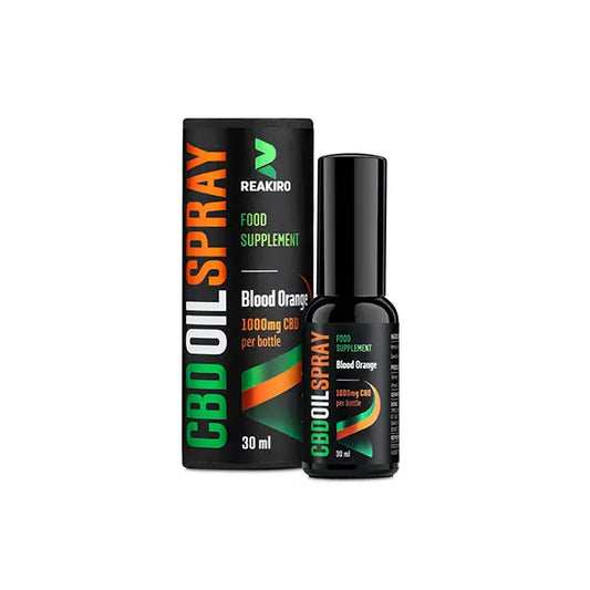 Reakiro 1000mg CBD Blood Orange Flavour Spray 30ml - CBD Products